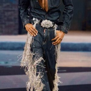 DSQUARED2 Midnight Fringe Denim Set